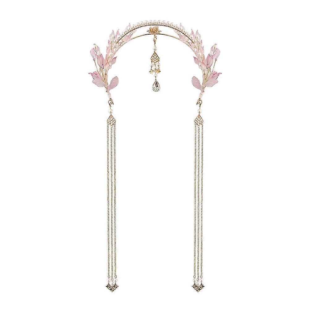 1Pc Chinese Traditional Style Long Tassel Headwear Retro Wedding Headband