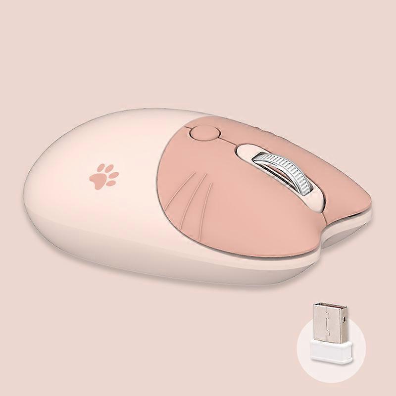 Cute Cat Wireless Mouse, Silent Mouse, Wireless Mice, Candy Colors