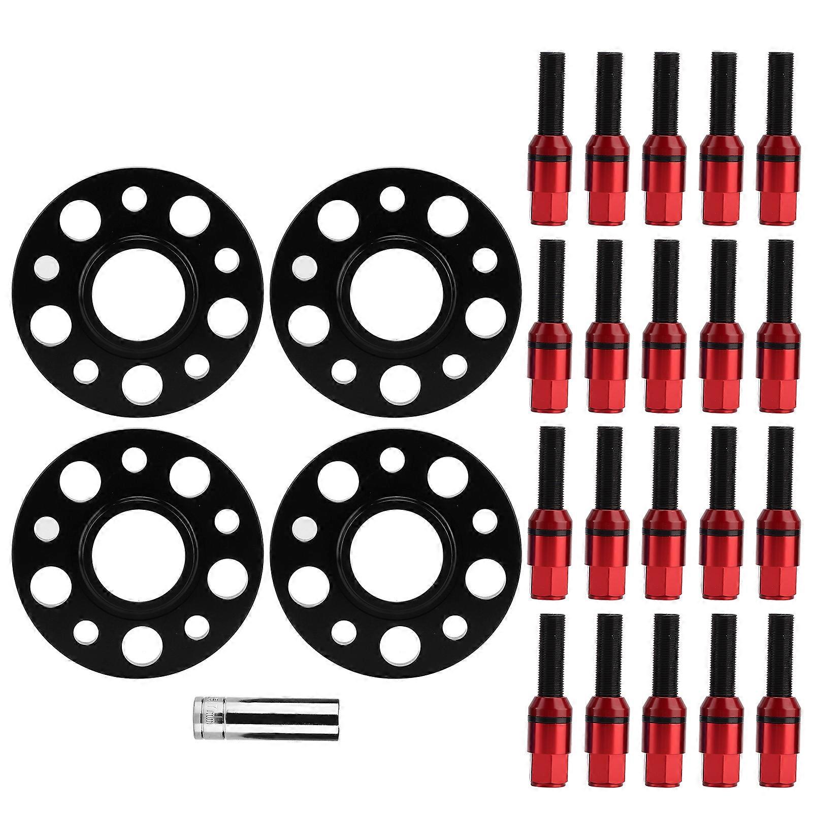 Hub Centric Wheel Spacers Flange Kit 0.6in 0.8in with Bolts Replacement for 1 2 3 Series X1 X2 X3(Red ) E2U613