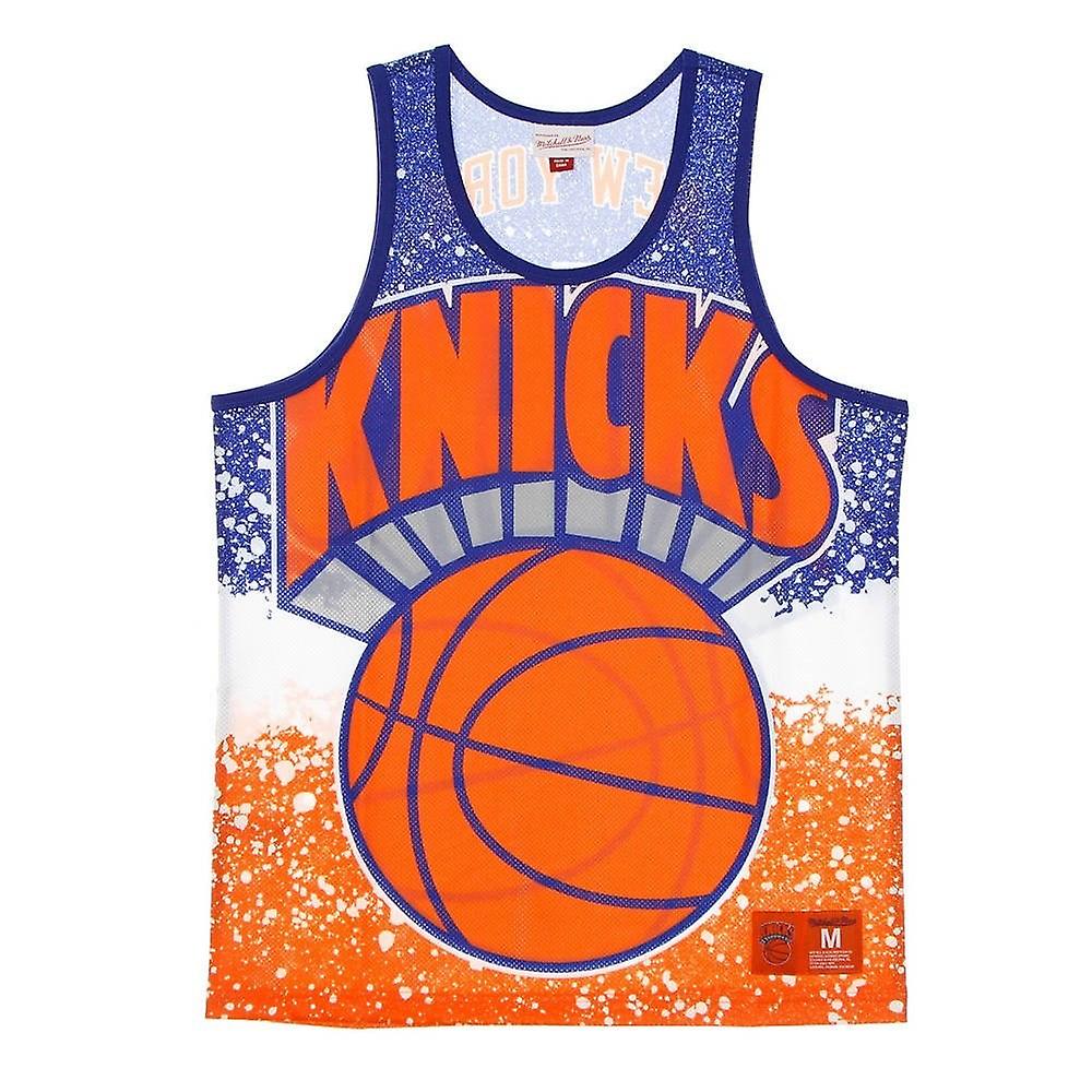 Mitchell & Ness Nba New York Knicks Tank Top MSTKAJ19070NYKDKOR basketball all year men t-shirt