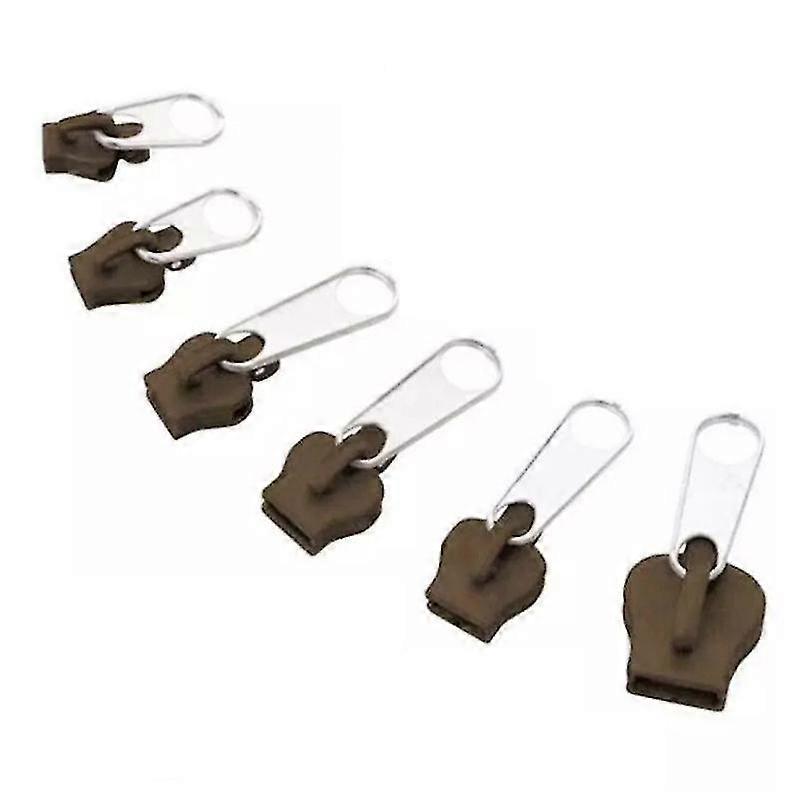 6-pack Fixed Zipper Pullers - Zipper Slider Repair, Instant Zipper Set - Detachable Rescue Replacement Bag