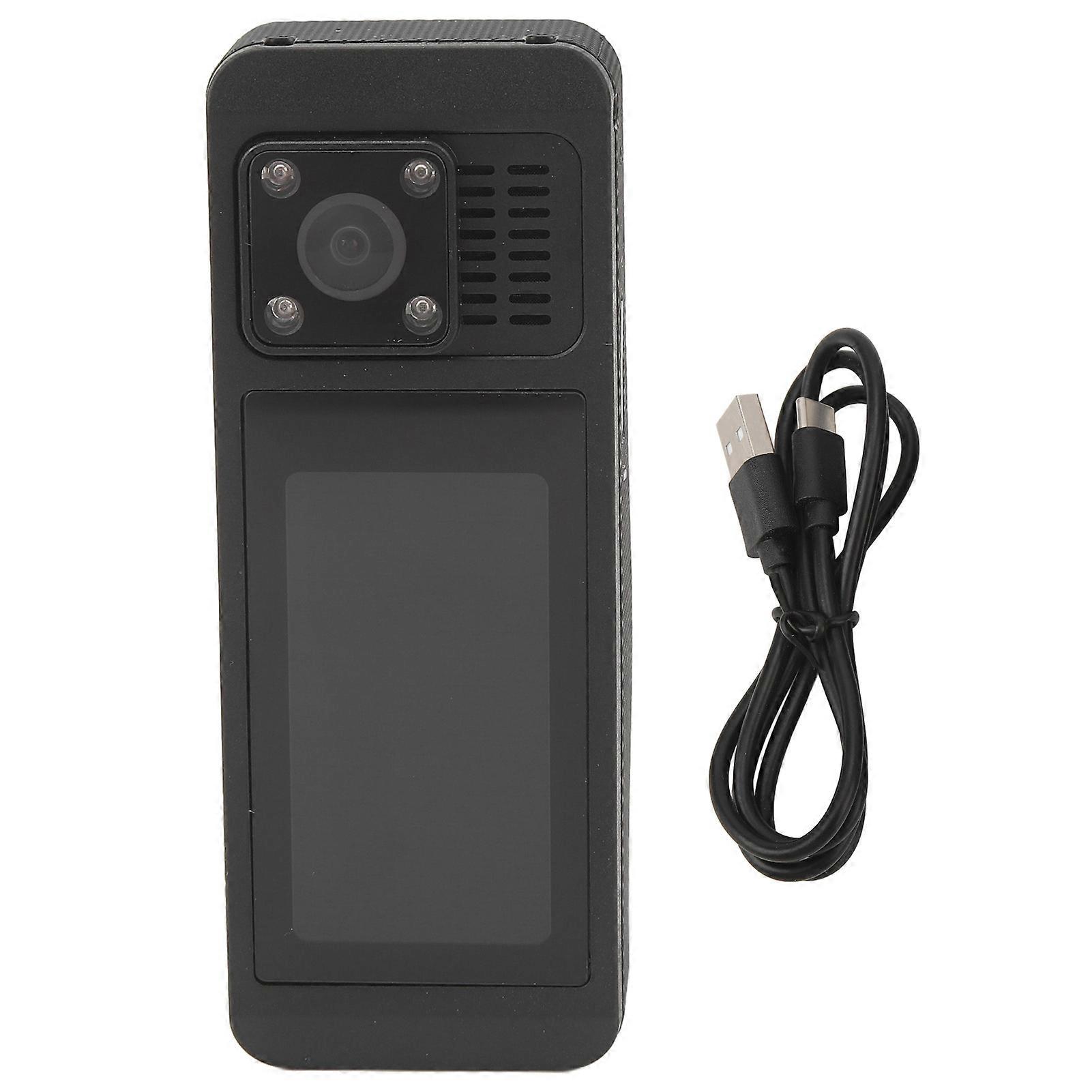 4k Body Worn Cam Hd Touchscreen Night Vision Motion Detection Loop Recording Back Clip Small Wearable Video Camera