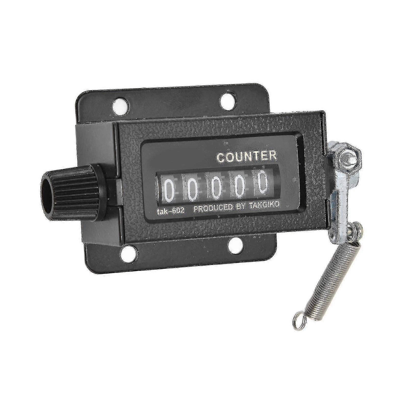 Mechanical Counter, 5 Digit Counter 0-99999 Manual Mechanical Reset Manual Stroke Counter For Printing Press, Auto Digital Counter Raoliang