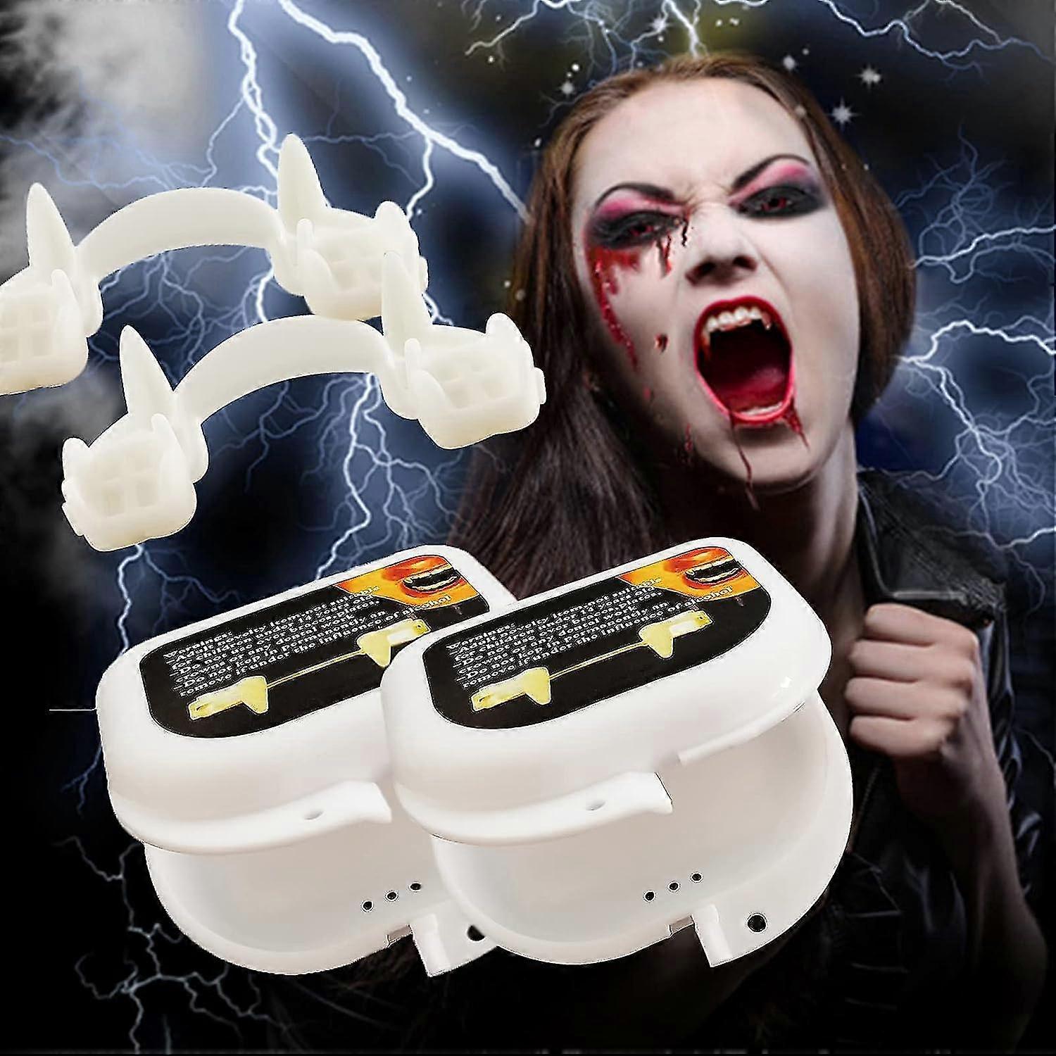 2 Pcs Teeth, Retractable Fangs, Prop Rats For Prop, Reusable Rat Tee