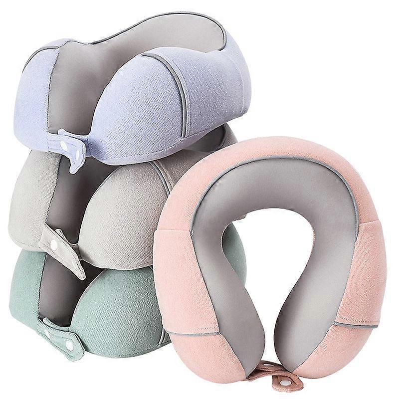 Soft Comfortable Travel Pillow U-shape Pillow Memory Foam Office Nap