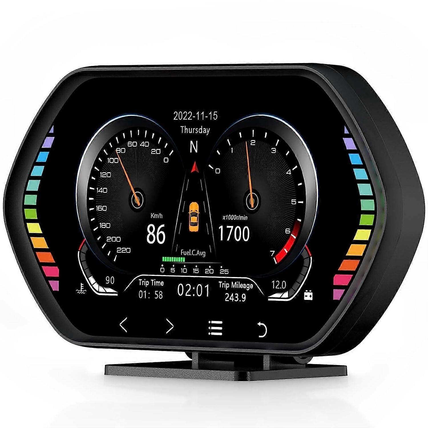 OBD2 Instrument Display Multi Data Monitor Head Up Display For 2008 and Later Cars