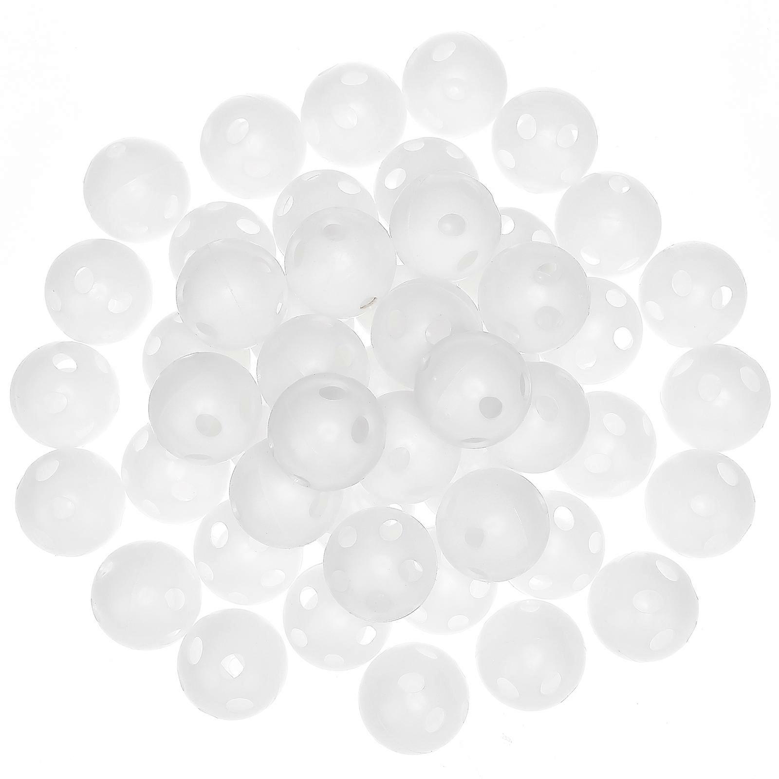 50 Pcs Rattle Balls Inserts Rattle Balls Noise Maker Balls Insert Plastic Repair Balls for Pet Toys Puppet Dolls