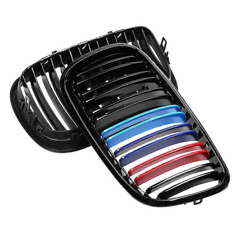 Matte Black Kidney Grille Set For BMW X5 E70 (2007-2013) & X6 E71 (2007-2014) – Pair