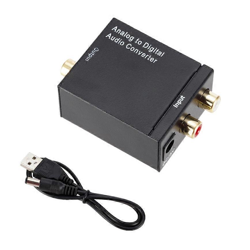 Grwibeou Analog To Digital ADC Converter Optical Coax RCA Toslink Audio Sound Adapter SPDIF Adaptor For Apple TV For Xbox DVD