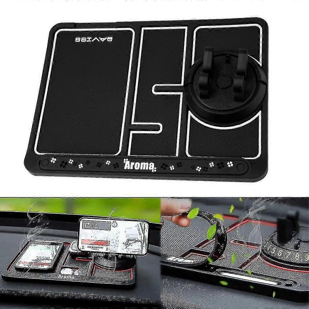 360non-slip 4 In 1 Car Dashboard Gps Phone Holder Phone Pad Mat-Yvan