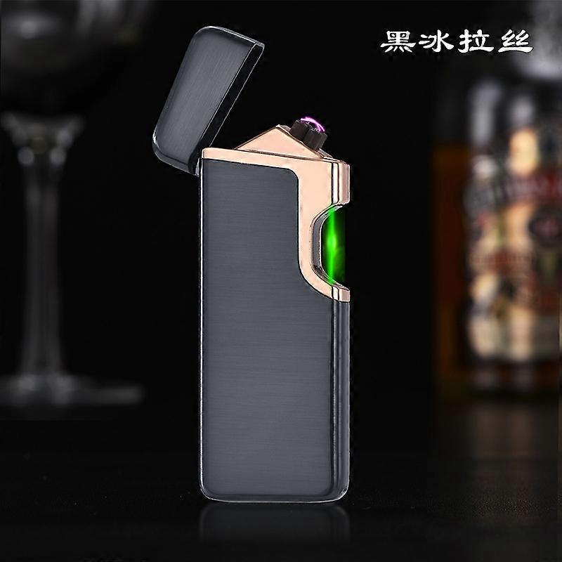 Factory Direct Sales Jl809 Photoelectric Fingerprint Sensing Intelligent Cigarette Lighter Cross-Border Usb Dual Arc Charging Lighter