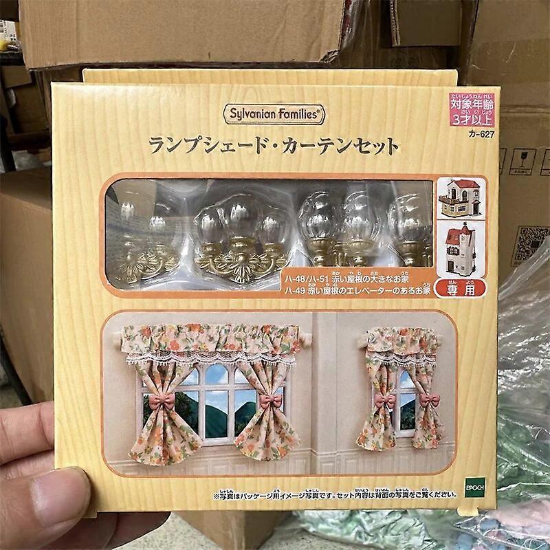 Sylvanian Families Anime Girl Figures Kindergarten Series Happy Primary School Rainbow Castle School Bus Tree Cabin Kids Toy