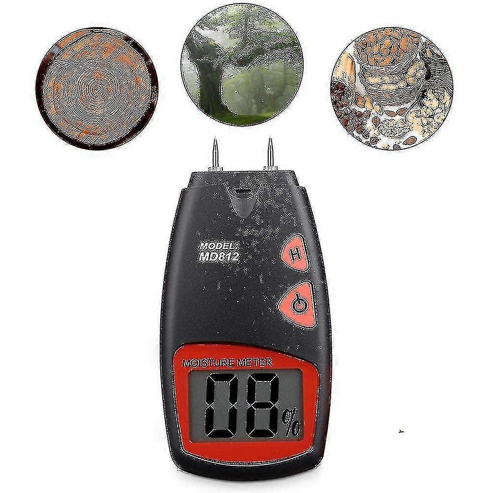 Moisture Meter Wood Moisture Detector Lcd Damp Moisture Tester N