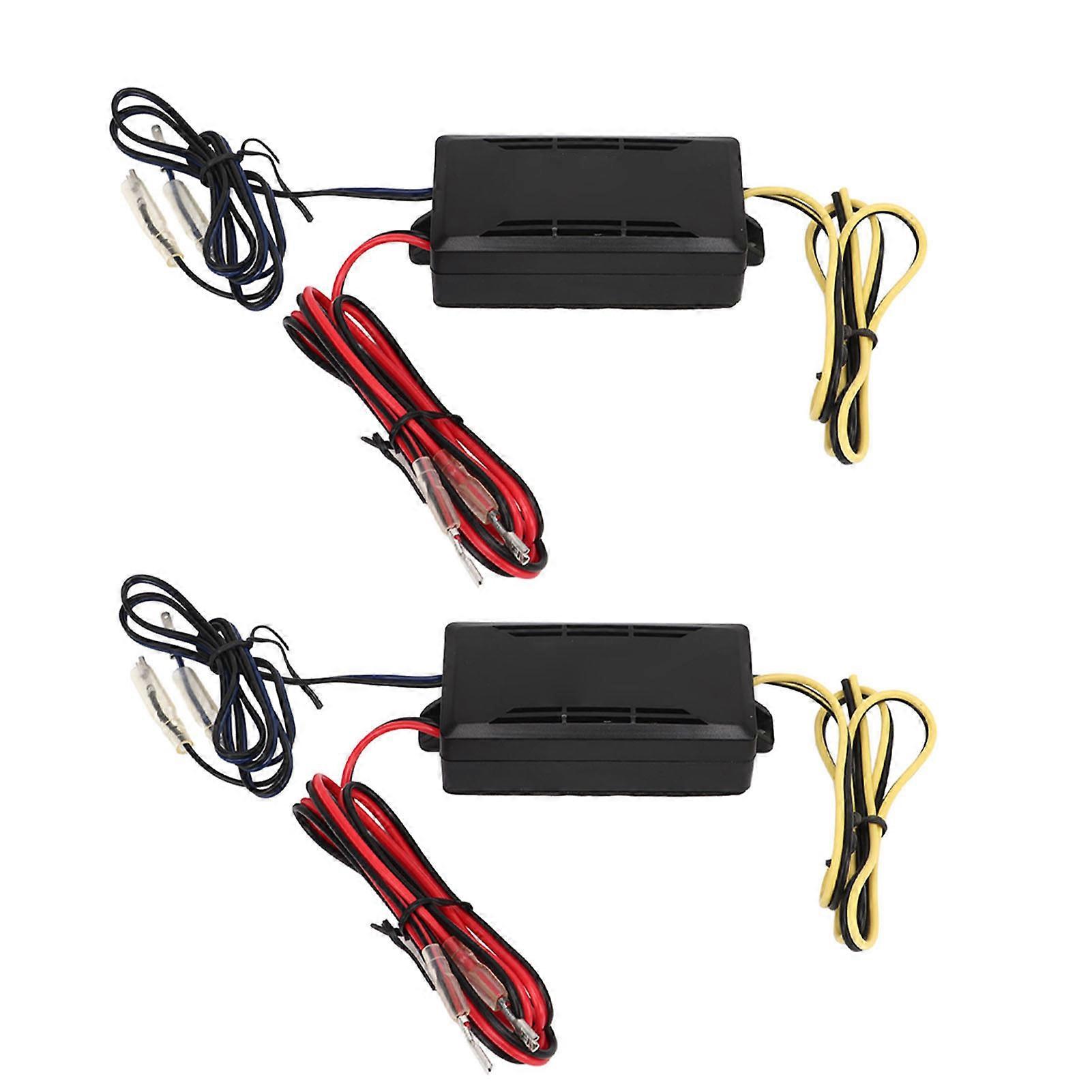 2 Pcs 2 Way Speaker Crossover Car Audio Passive Frequency Divider 12V Improve Bass Sag Sound Enhancement Tool