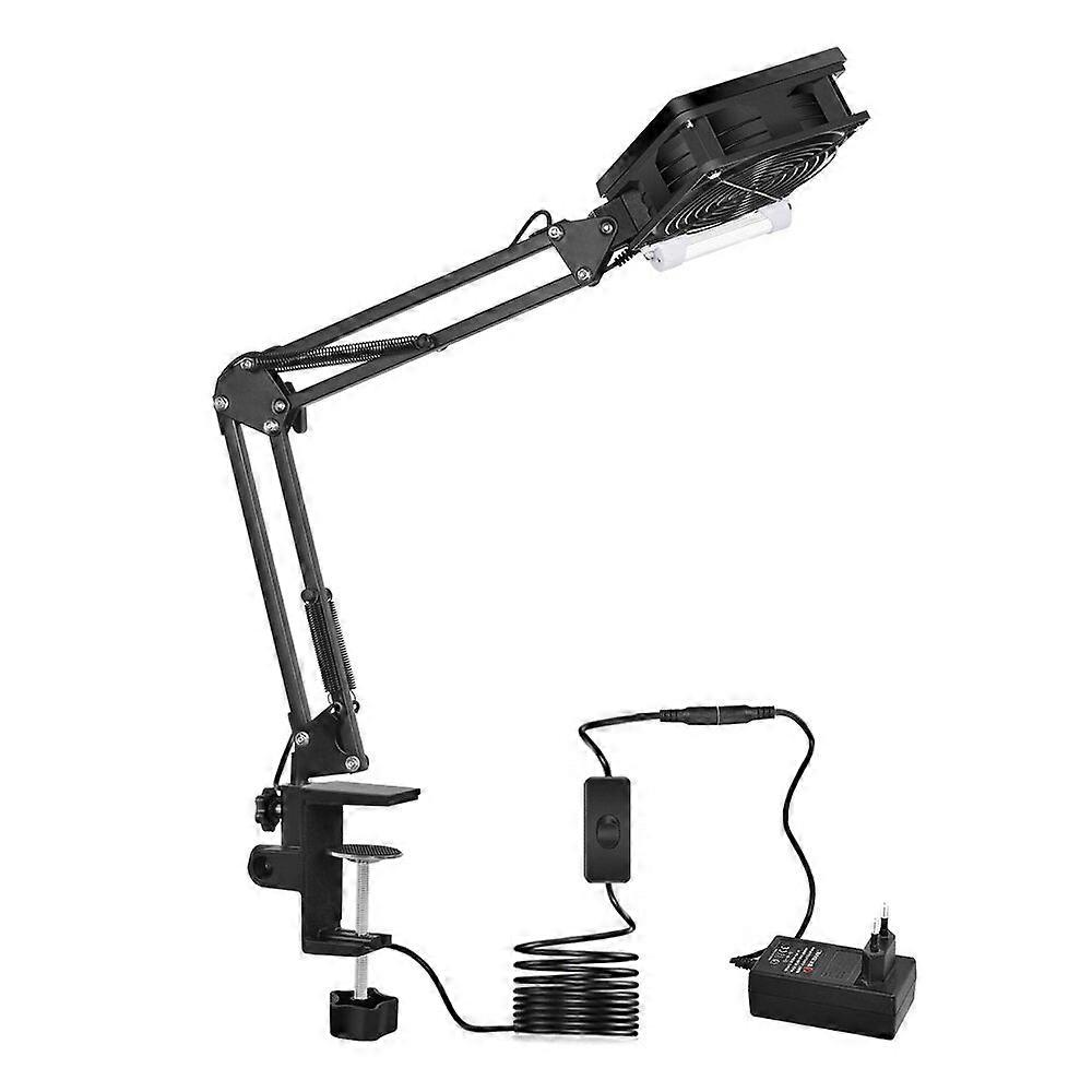 220V Soldering Exhaust Fan Welding Smoking Device With Energy-saving Lamp Soldering Tool