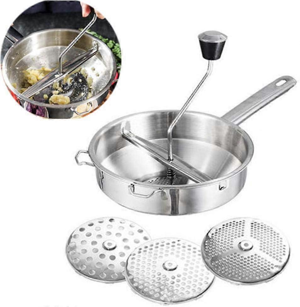 Manual function, professional rotary food mill stainless steel