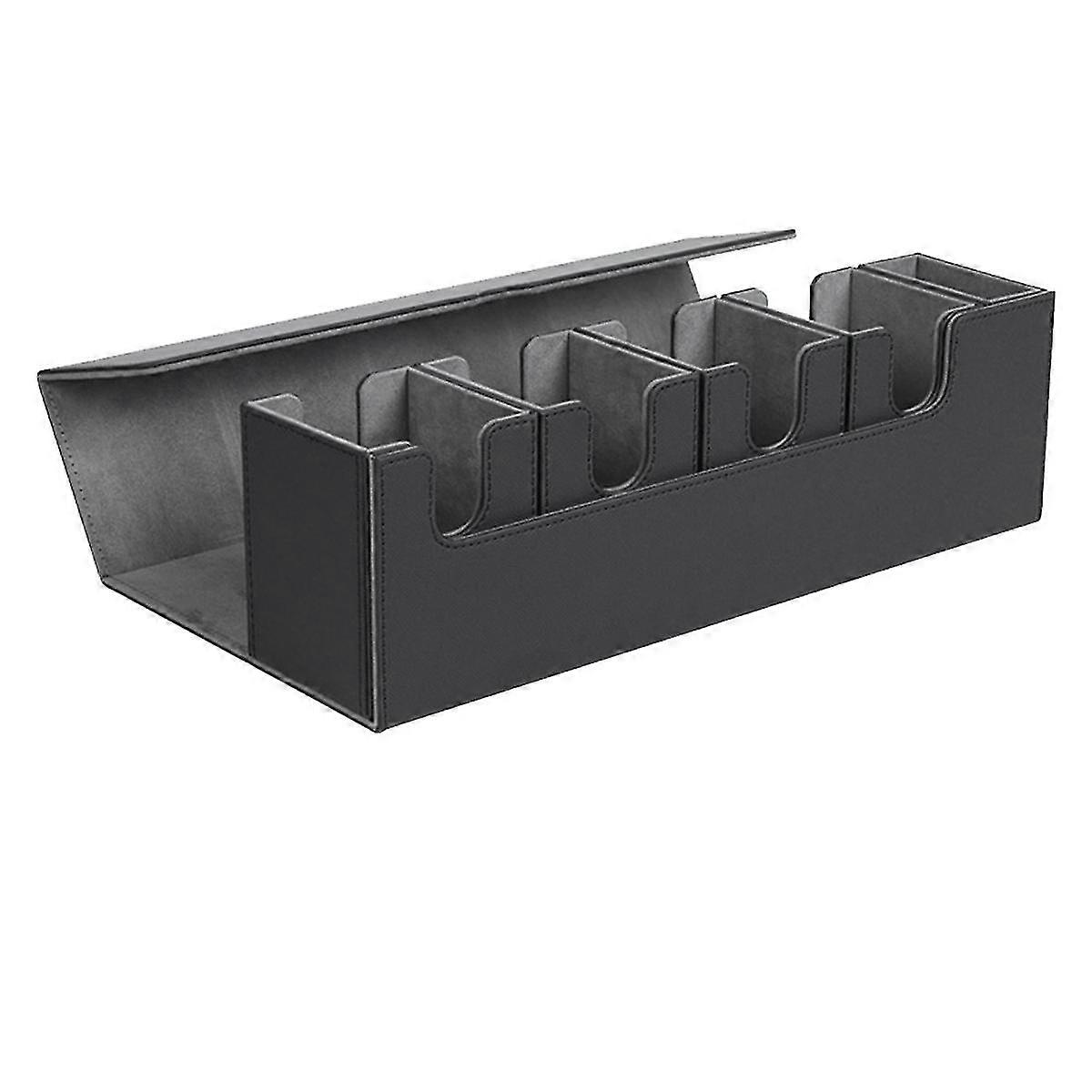 صندوق سطح البطاقة ، علبة تخزين بطاقة 5 في 1 ، صندوق تخزين البطاقة الممغنطة لمنظم البطاقة (أسود)