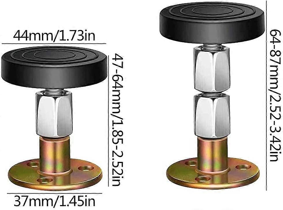 Cadre de lit fileté réglable, Tianher 6 pièces Cadre de lit fileté réglable Anti Shake
