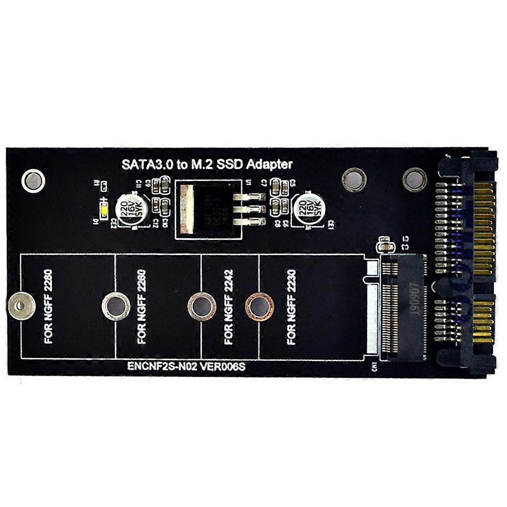M2 NGFF SSD to SATA 3.0 2.5&Rdquo, M.2 SSD Adapter Converter Riser Card for PC Laptop Add on Card U