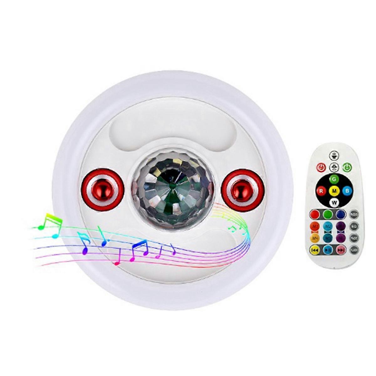 E27 Screw LED Colorful Audio Bulb RGB Intelligent Remote Control Music Colorful Light