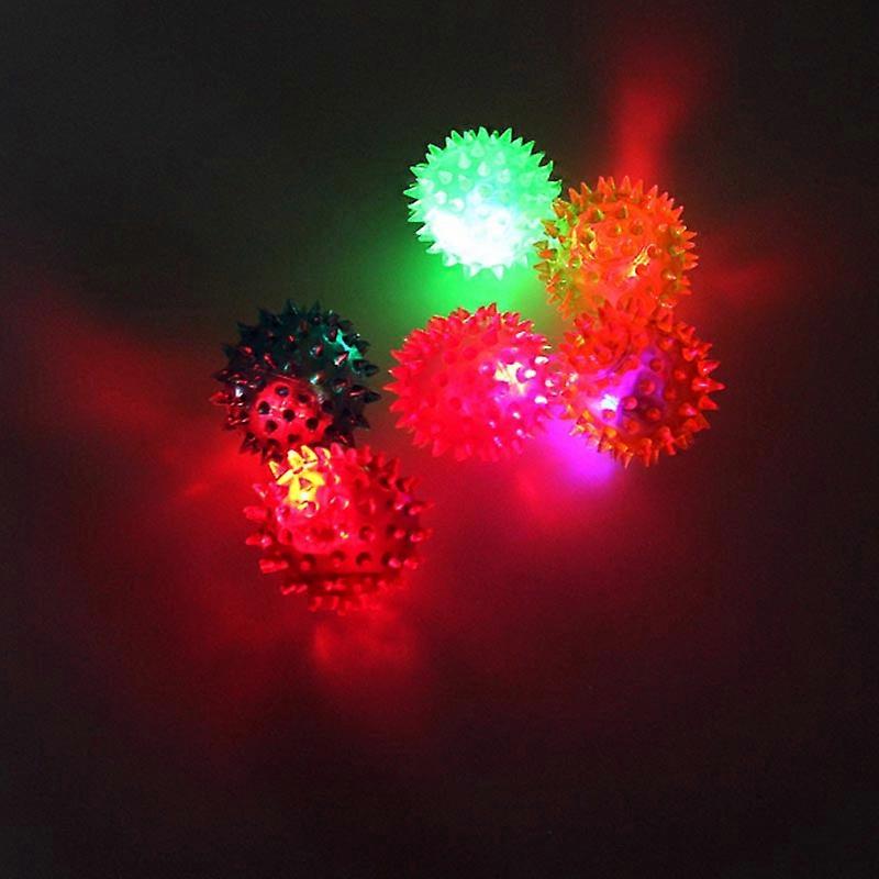 Flashing Light Up Ball High Bouncing Balls Novelty Sensory Hedgehog Balls