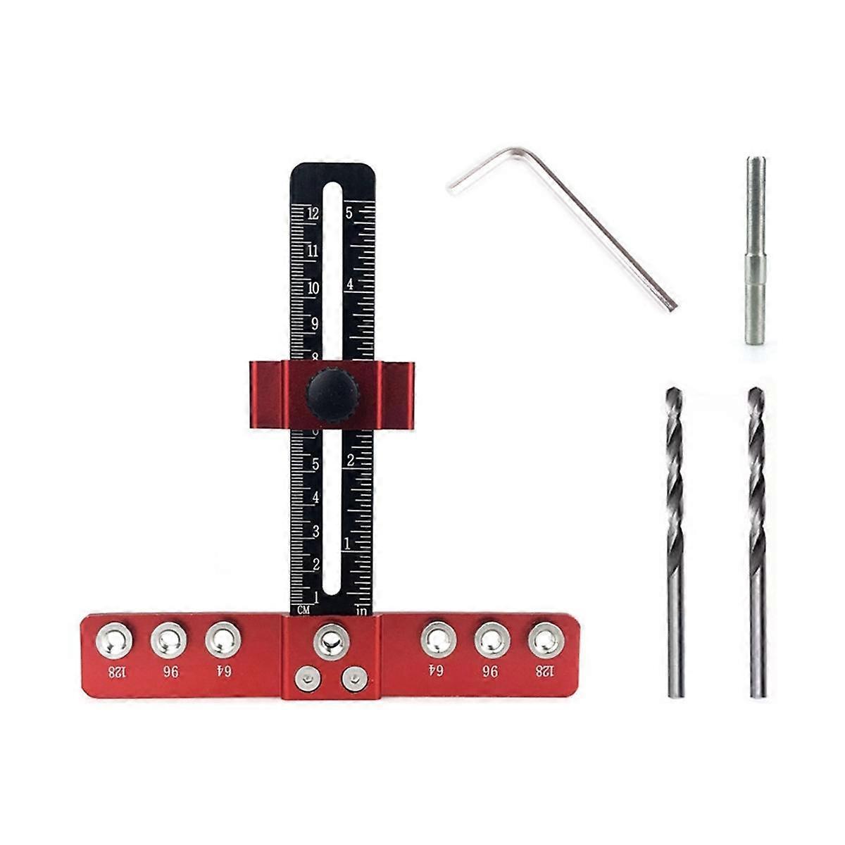 Punch Locator Aluminum Alloy Drawer Cabinet Door Handle Installation Auxiliary Tool, Woodworking Ho