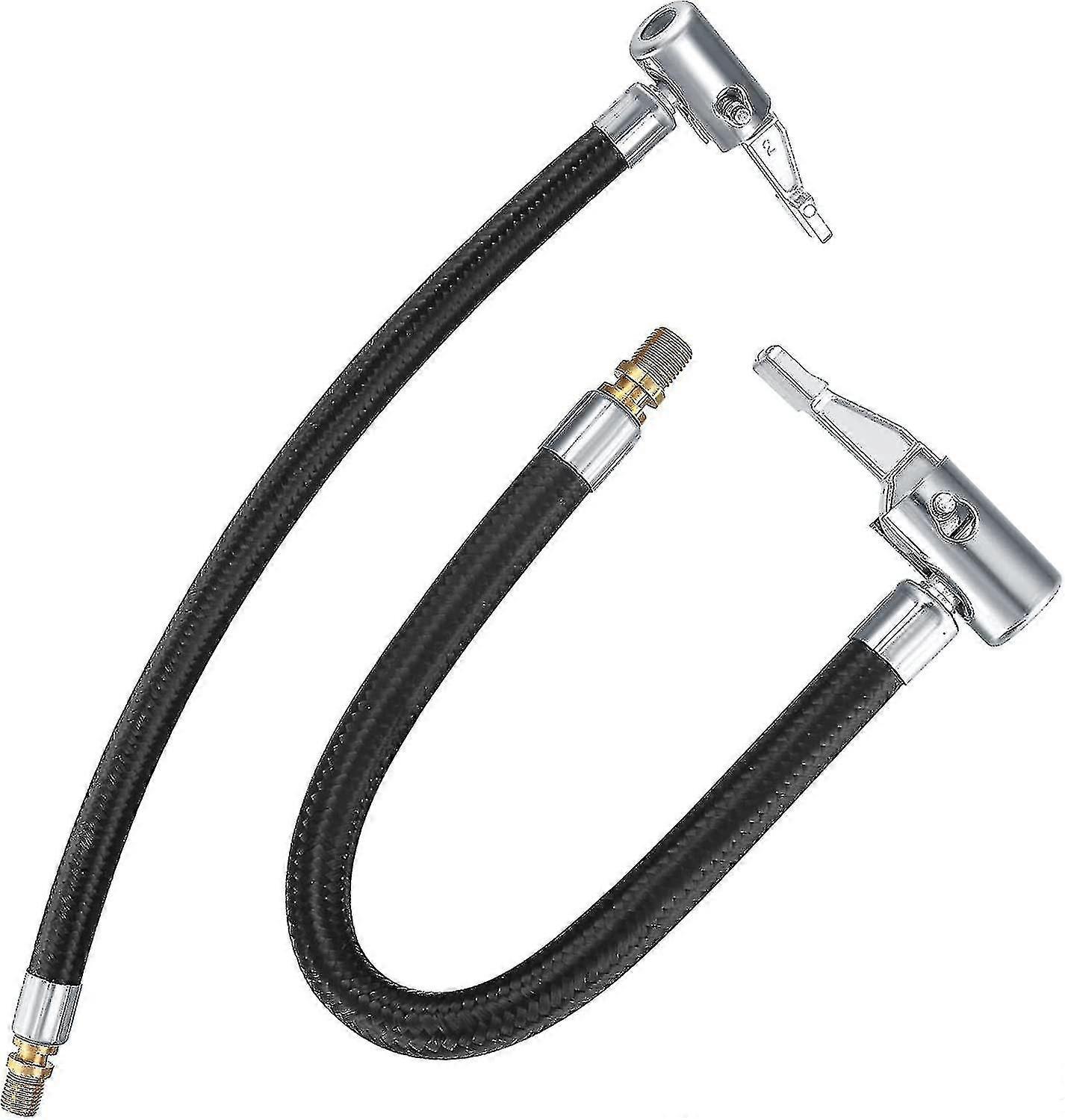 2 Pezzi däckpumpslang, 35 ventilrör cykelpumpslang, bildäckventiladapter, bildäckventilgummislang