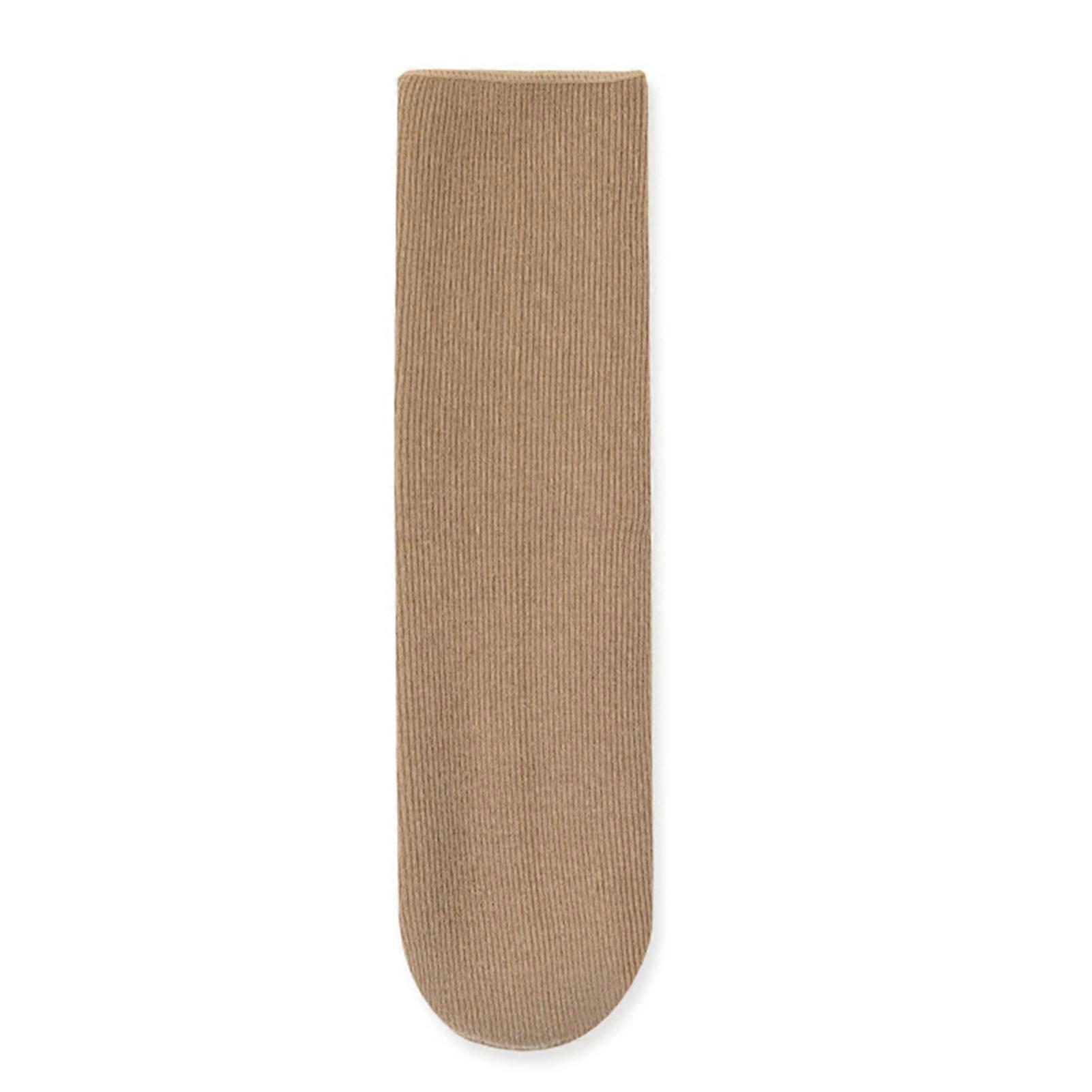 2 Pair Autumn Mid-tube Socks Non-slip Warming Middle Tube Thick Socks for House