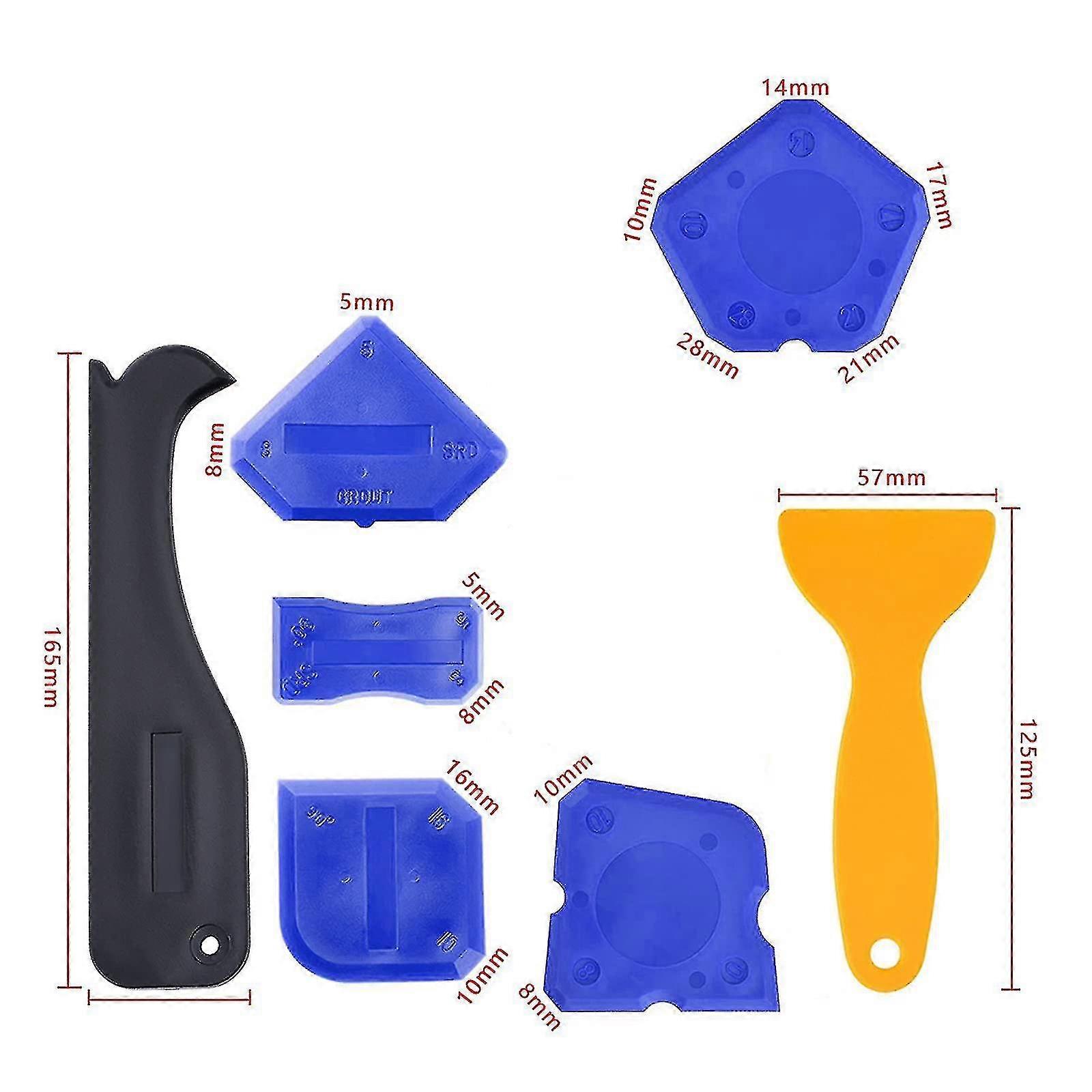 Silicone Caulking Tool Reusable Silicone Seam Tools,2 PCS Caulk Finishing Tool Silicone Caulk Tool Reusable Seam Tools 2 Pcs Caulk Finishing Smoothing Tool Caulking Applicator Kitchen Bathroom