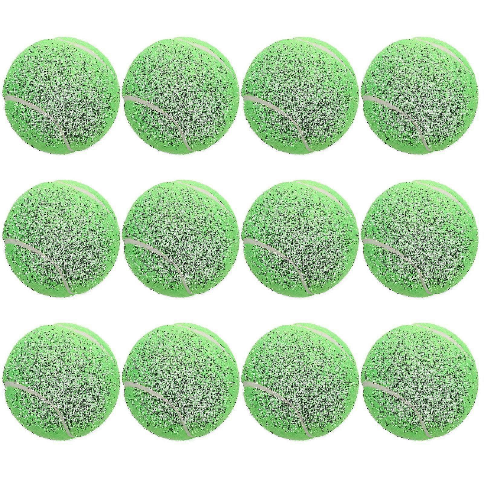 Green 12 Packs Pressure Matching And Training Tennis Balls 12-Pack