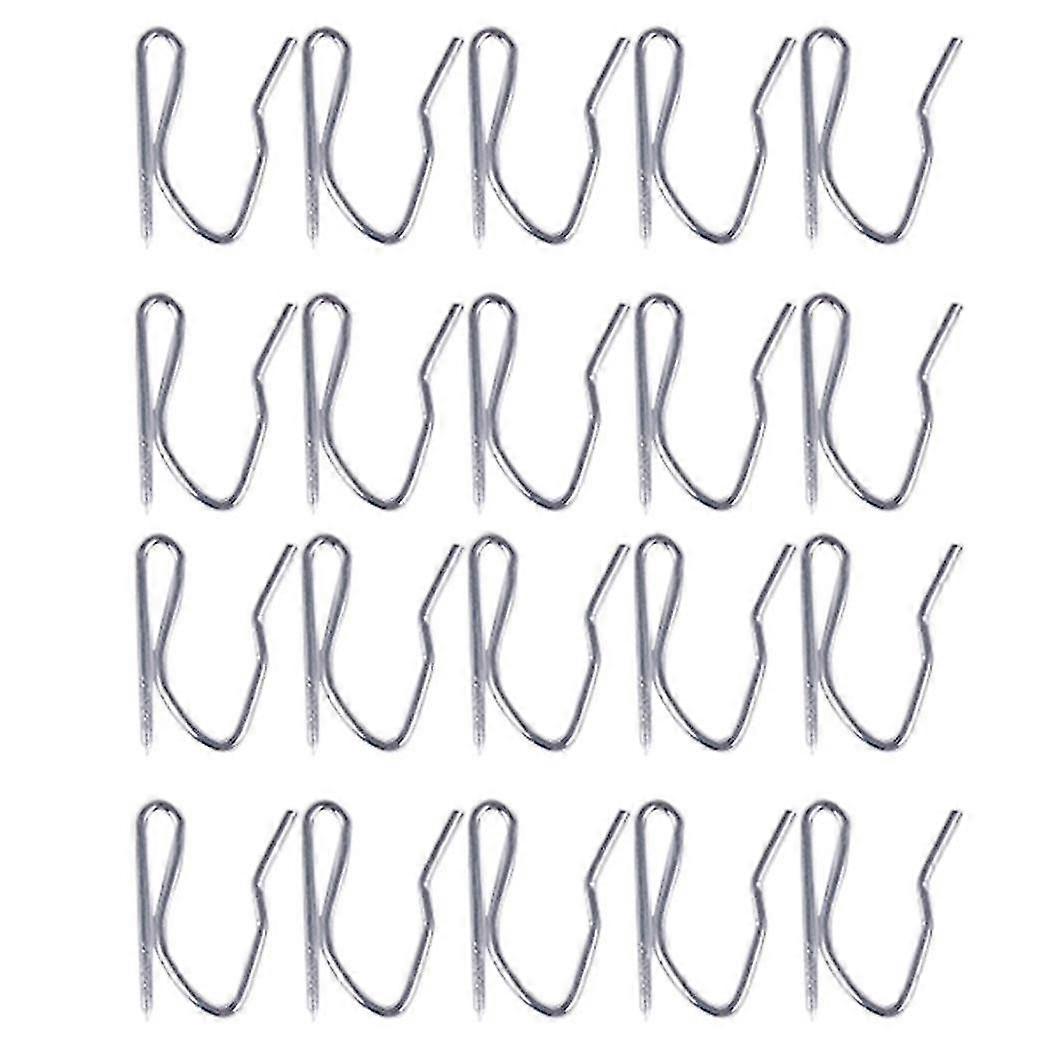 20pcs Curtain Drapery Pin Hooks - Silvery