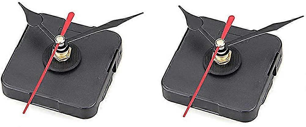 Quartz Clock Mechanism Movement Diy Black Red Hands (2pcs)