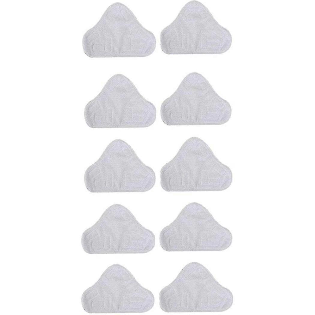 10 Pack Replacement Steam Mop Microfiber Cloth Pad For H2o Mop X5 Triangular Drag