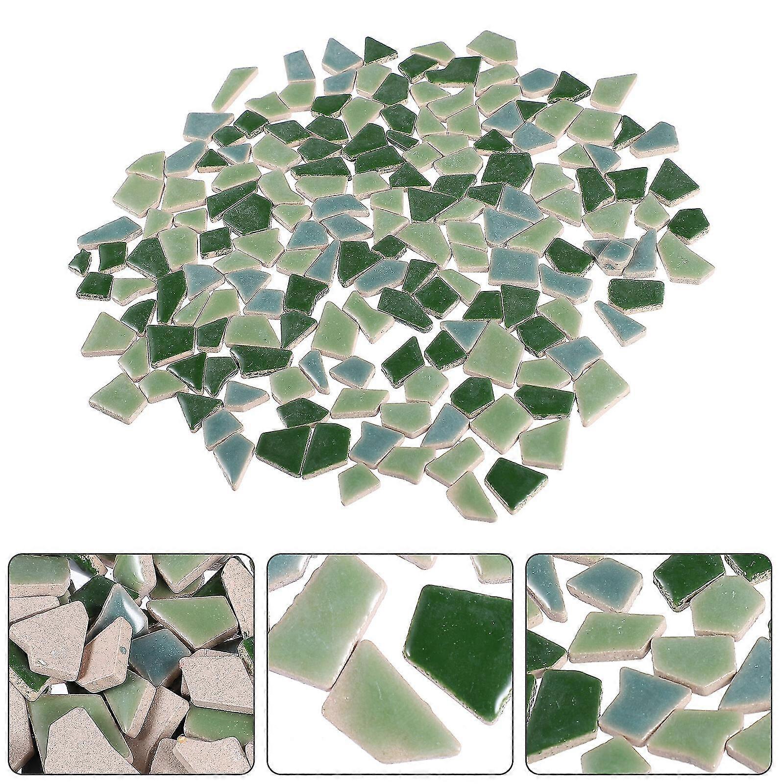 200g Colorful DIY Mosaic Tiles Pretty Ceramic Mosaic Tiles Delicate Mosaic Tiles