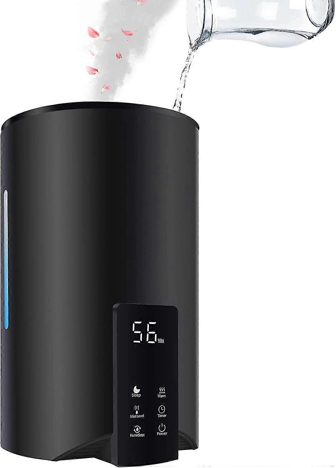 Cool And Warm Humidifiers For Bedroom Large Room, Top Fill 4.5l Quiet Smart Ultrasonic Humidifier For Babies Nursery, Plants & Whole House Built-in Hu