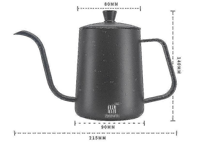 Mounting Bracket 600ml Gooseneck Spout Long Mouth Steel Kettle