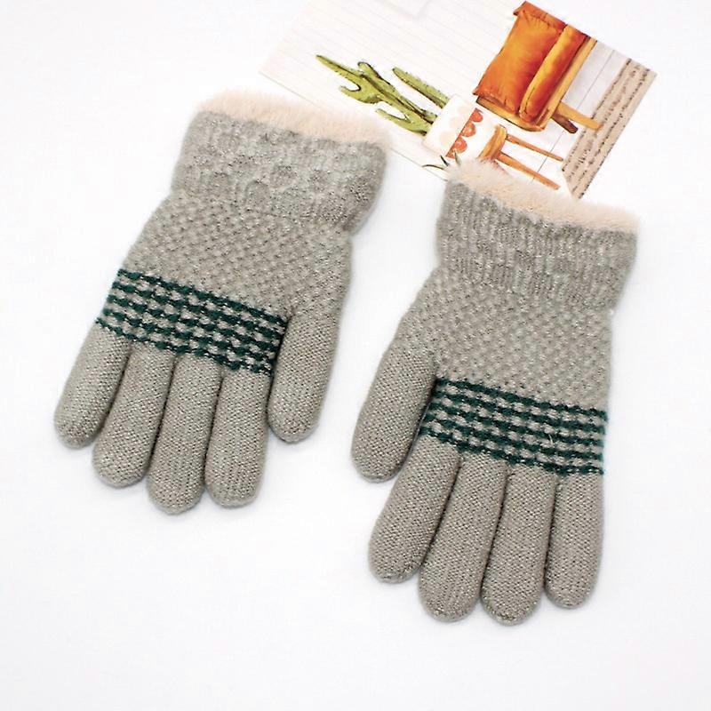 Winter Gloves Kids Knit Thermal Lined