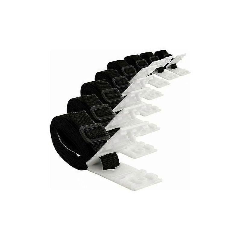 Set Of 8 Fixing Kit For Swimming Pool Solar Cover, Retaining Straps And Fixing Clips, Nylon Adhesive Straps Fixing Plates Buckles For Fixing Solar Cov