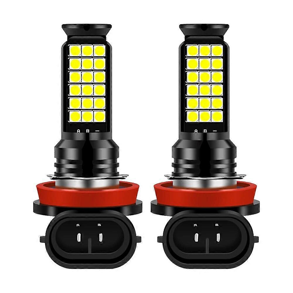 2Pcs H8 H11 Led HB4 9006 HB3 9005 Fog Lights Bulb 3030SMD 3000LM 6000K White Car Driving Running Lamp Auto Leds Light 12V 24V