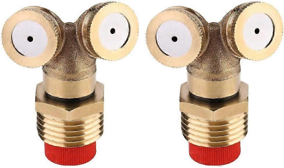 2 Pieces Brass Spray Misting Nozzle