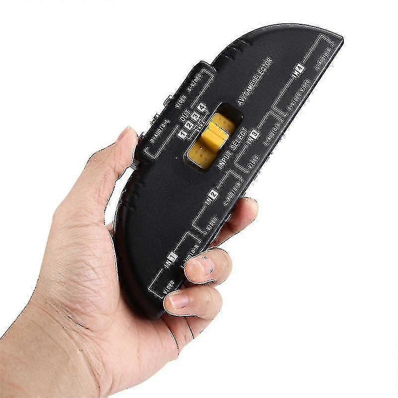 AV4-SVIDEO Multi Box RCA AV Audio-Video Signal Switcher + 3 RCA Cable, 4 Group Input and 1 Group