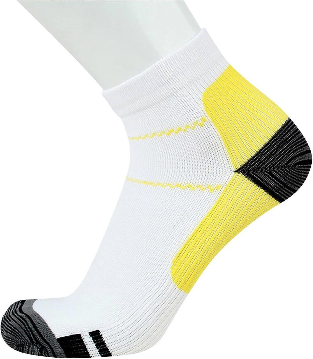 (yellow,s/m) Men's Athletic Socks Compression Socks