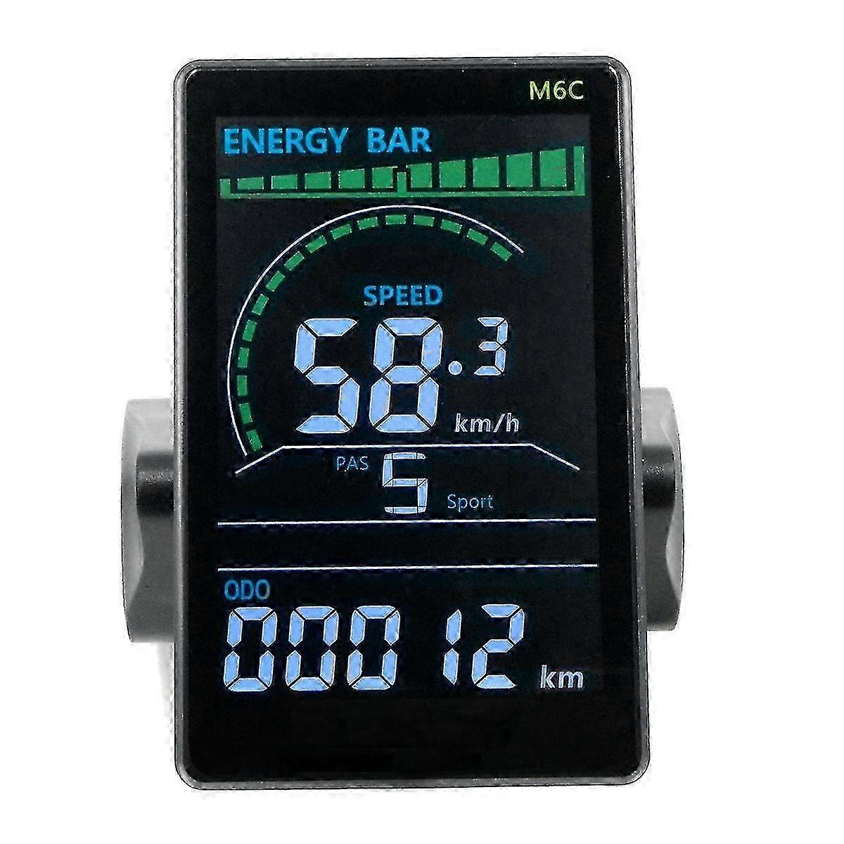M6c Electric Bike Lcd Display Meter 24V 36v 48v 60v E Scooter Lcd Panel Color Screen avec USB For M