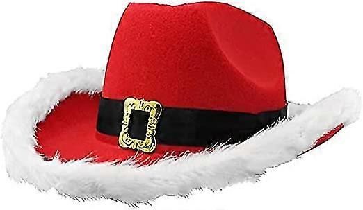 LED blinkende jul cowboy rød hatt