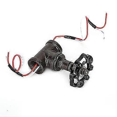 Steampunk Lamp Switch, Iron Vintage 1/2in Stop Valve Light Switch With Electric Wire Lamp Accessory Parts, For Table Pipe Lamp Bedroom Home School Off