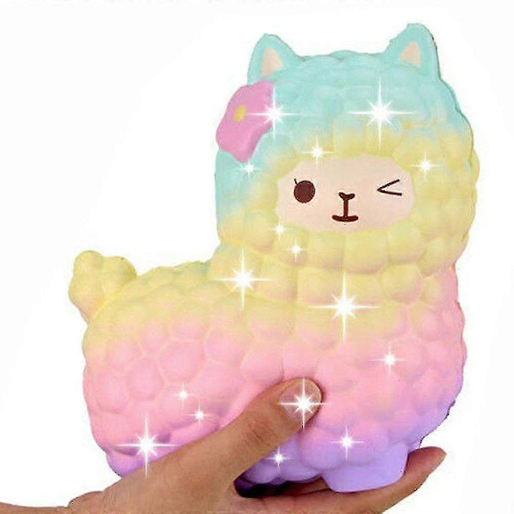 Jumbo Πρόβατο Αλπακά Squishy Χαριτωμένος Γαλαξίας Αργή Άνοδος Συμπίεση Ανακούφιση στρες Εξαιρετικό