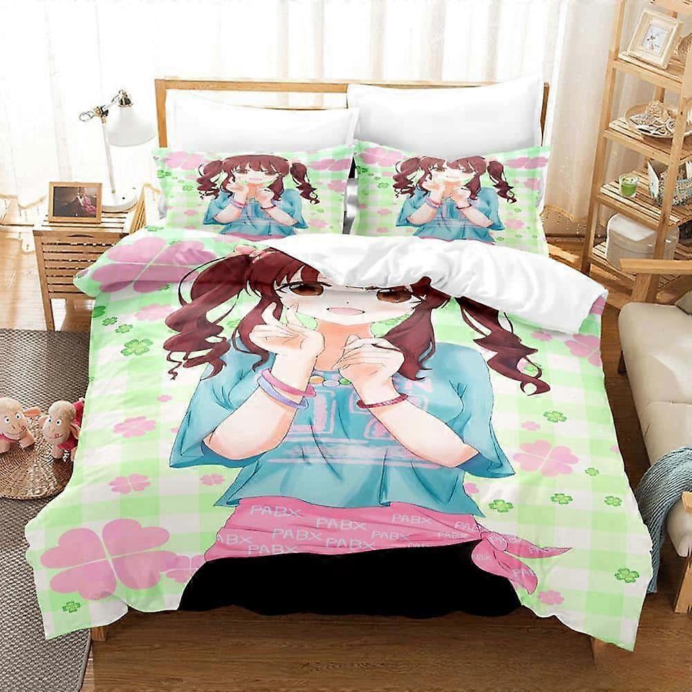 a788 Lakan Anime Kawaii Girls Chieri Ogata Sängkläder Set Single Twin Full Size Bed Set Vuxen Barn Sovrum Påslakan Set Lakan iip788