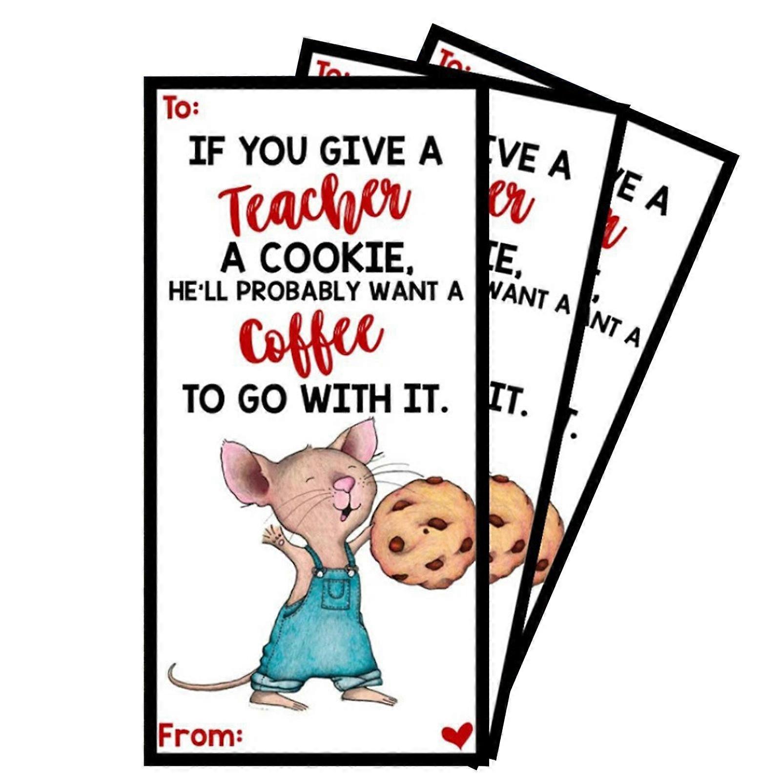 Set of 10 If You Give Your Teacher A Cookie Bookmarks