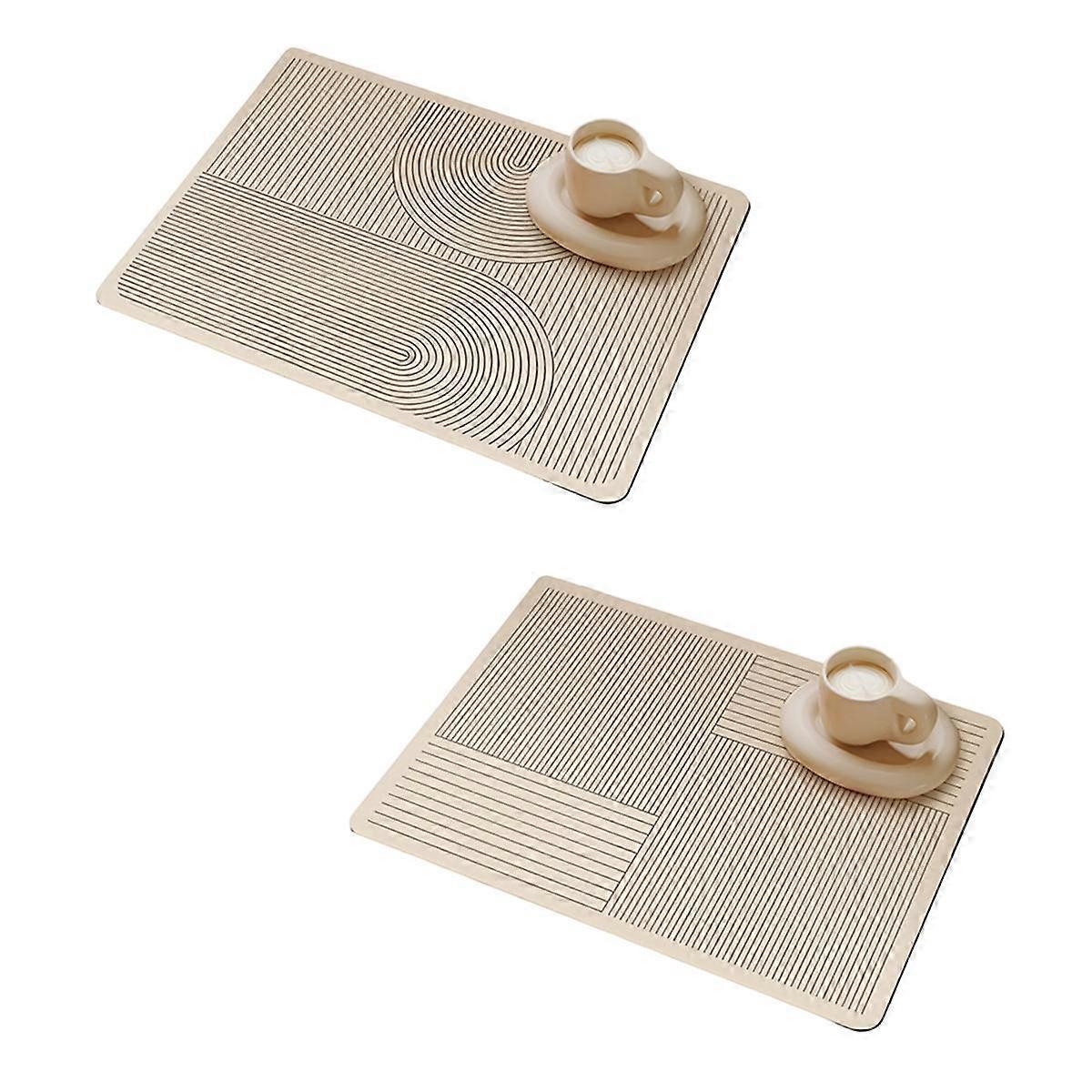 Dishes Drying Pad WaterAbsorbing Coffee Machine Pad QuickDrying Countertop Carpet AntiSkid Drain
