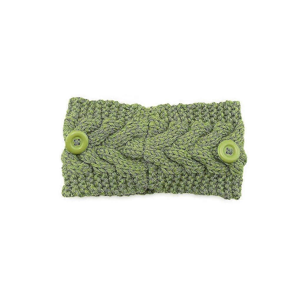 Headbands Head Protector With Buttons Knit Ladies Ear Muffs Gifts For